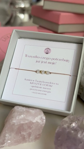 kryształ górski Bransoletki szczęścia z kamieni naturalnych Bransoletki z cytrynem, kwarcem różowym Bransoletki z intencją na sznurku.jpeg