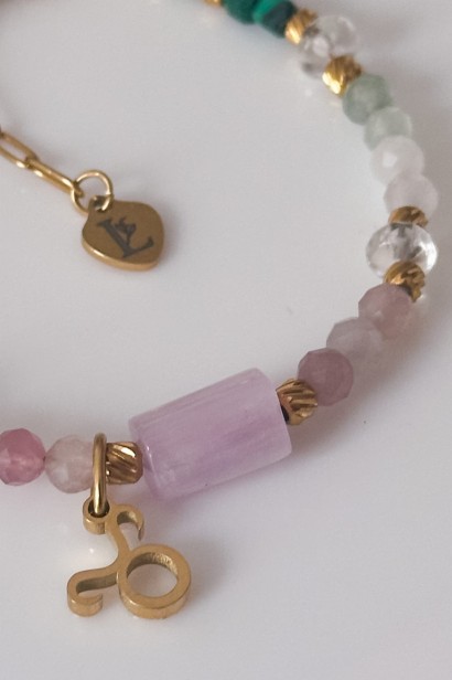 bransoletka Byk, biżuteria zodiakalna Byk, bransoletka z kamieni naturalnych, prezent dla Byka, zodiak