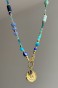 choker z lapis lazuli naszyjnik z amazonitem choker z akwamarynem biżuteria z kamieni naturalnych damska naszyjnik z apatytu naszyjnik z chalcedonu niebieski choker z kamieni