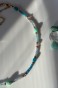 choker z kamieni naturalnych choker z fluorytem choker z amazonitem naszyjnik z apatytu choker damski z kamieni biżuteria z kamieni naturalnych niebieski choker z kamieni delikatny choker damski