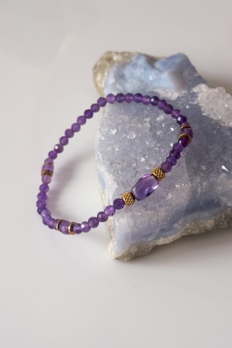 bransoletka z ametystu bransoletka ametyst damska bransoletka z kamieni naturalnych ametyst bransoletka ametyst na gumce delikatna bransoletka z ametystu fioletowa bransoletka z kamieni naturalnych bransoletka ametyst naturalny