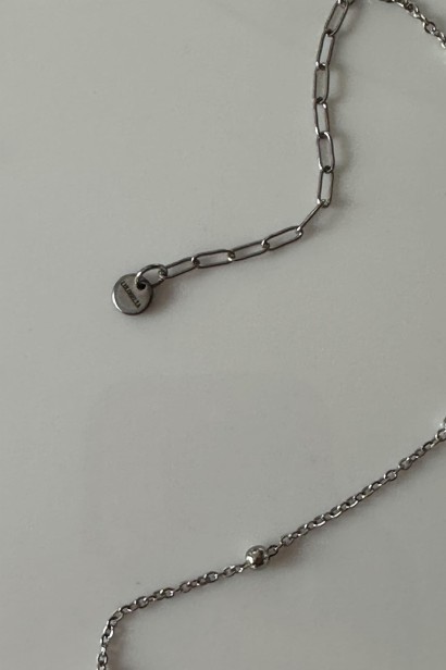 srebrna lunula naszyjnik naszyjnik z czarnym turmalinem srebrny naszyjnik ochronny kamienie naturalne biżuteria stal szlachetna srebrna naszyjnik regulowana długość minimalistyczny