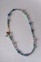 Naszyjnik Lulobelia nr 240 żywioł wody i powietrza, apatyt akwamaryn amazonit angelit chalcedon, błękitno turkusowa biżuteria handmade